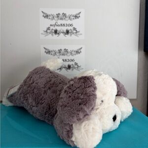 Jellycat Tumblie Sheep Dog Plush Toy NWT Authentic With Dust Bag TM6SD